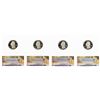 Image 2 : Lot of (4) 2013-S Proof Silver America Beautiful Quarter Coins ANACS PR70 DCAM