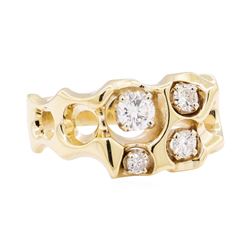 14KT Yellow Gold 0.94 ctw Diamond Ring