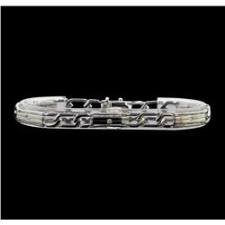 14KT White Gold 0.15 ctw Diamond Bracelet