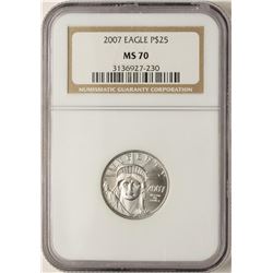 2007 $25 Platinum American Eagle Coin NGC MS70