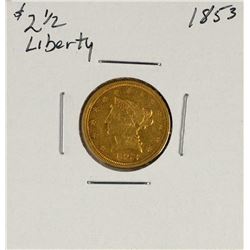 1853 $2 1/2 Liberty Head Quarter Eagle Gold Coin