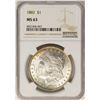 Image 1 : 1882 $1 Morgan Silver Dollar Coin NGC MS63