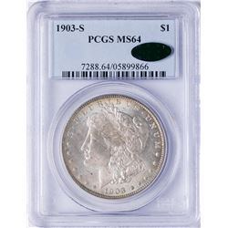 1903-S $1 Morgan Silver Dollar Coin PCGS MS64 CAC