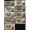 Image 1 : Lot of (9) 1900 Dominion of Canada Twenty-Five Cent Notes