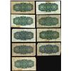 Image 2 : Lot of (9) 1900 Dominion of Canada Twenty-Five Cent Notes