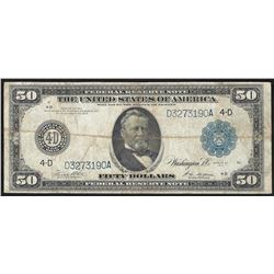 1914 $50 Federal Reserve Note Cleveland