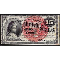 March 3, 1863 Fifteen Cents Fourth Issue Fractional Currency Note