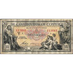 1935 $20 Canadian Bank of Commerce Note