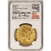 Image 1 : 1876-S $20 Liberty Head Double Eagle Gold Coin NGC AU58+ Mint Director Signature