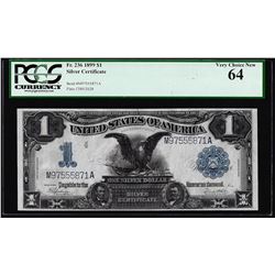 1899 $1 Black Eagle Silver Certificate Note Fr.236 PCGS Very Choice New 64