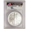 Image 1 : 2007-W $1 American Silver Eagle Coin PCGS MS70 Mercanti Signature