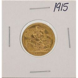 1915 Great Britain Sovereign Gold Coin