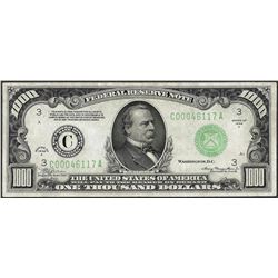 1934A $1,000 Federal Reserve Note Philadelphia