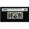 Image 1 : March 3, 1863 Fifty Cents Third Issue Fractional Currency Note PMG Choice Unc. 6