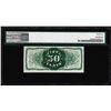 Image 2 : March 3, 1863 Fifty Cents Third Issue Fractional Currency Note PMG Choice Unc. 6