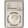 Image 1 : 1889 $1 Morgan Silver Dollar Coin NGC MS64