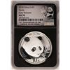 Image 1 : 2018 China Panda Silver Coin NGC MS70 Early Releases Black Core