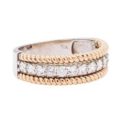 14KT White And Rose Gold 0.66 ctw Diamond Ring