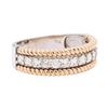 Image 1 : 14KT White And Rose Gold 0.66 ctw Diamond Ring