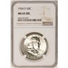 Image 1 : 1954-D Franklin Half Dollar Coin NGC MS65FBL