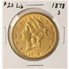 Image 1 : 1878-S $20 Liberty Head Double Eagle Gold Coin