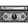 Image 1 : 1914 $10 Federal Reserve Note Chicago Fr.930 PMG Very Fine 30