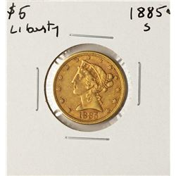 1885-S $5 Liberty Head Half Eagle Gold Coin