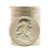 Image 1 : Roll of (20) Brilliant Uncirculated 1954-D Franklin Half Dollar Coins