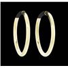 Image 1 : 14KT Yellow Gold Hoop Earrings