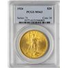 Image 1 : 1924 $20 St. Gaudens Double Eagle Gold Coin PCGS MS63