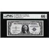 Image 1 : 1935B $1 Silver Certificate Note Fr.1611 PMG Gem Uncirculated 66EPQ