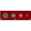 Image 1 : 1883 Kingdom of Hawaii (4) Coin Set