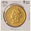 Image 1 : 1874-CC $20 Liberty Head Double Eagle Gold Coin