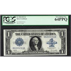 1923 $1 Silver Certificate Note Fr.238 PCGS Very Choice New 64PPQ