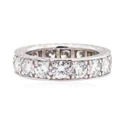 Platinum 3.80 ctw Diamond Eternity Ring