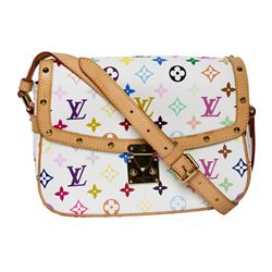 Louis Vuitton White Multicolor Monogram Sologne Shoulder Bag