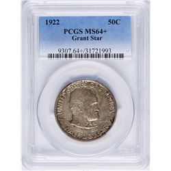 1922 Grant with Star Commemorative Half Dollar Coin PCGS MS64+