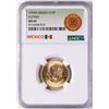 Image 1 : 1959M Mexico 10 Pesos Restrike Gold Coin NGC MS65