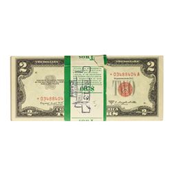 Original Pack of (100) 1953B $2 Legal Tender Notes Uncirculated - 1 Star Note