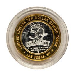 .999 Fine Silver Fremont Casino Las Vegas $10 Limited Edition Gaming Token