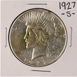 1927-S $1 Peace Silver Dollar Coin