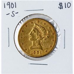 1901-S $10 Liberty Head Eagle Gold Coin