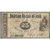 Image 1 : October 1, 1862 25 Cent Indian Head Bank Obsolete Note