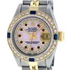 Image 1 : Rolex Ladies Two Tone 14K Pink MOP Diamond Ruby & Sapphire Datejust Wriswatch