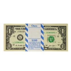 Pack of (100) Consecutive 2013 $1 Federal Reserve STAR Notes San Francisco