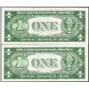 Image 2 : Changeover Pair of 1935D Wide- Narrow $1 Silver Certificate Notes