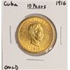 Image 1 : 1916 Cuba 10 Pesos Gold Coin