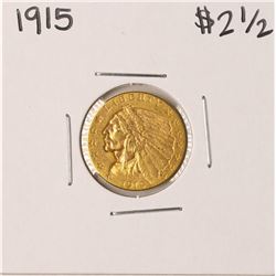 1915 $2 1/2 Indian Head Quarter Eagle Gold Coin