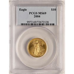 2004 $10 American Gold Eagle Coin PCGS MS69