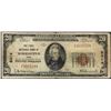 Image 1 : 1929 $20 First NB of Woodsfield, OH CH# 5414 National Currency Note